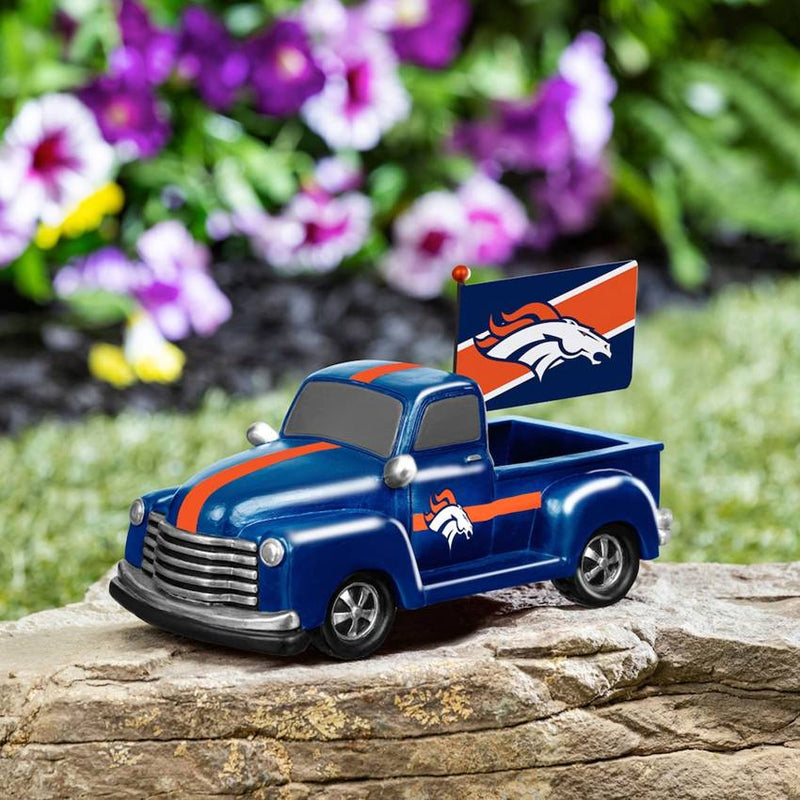 Camioneta Coleccionable Denver Broncos Truck Statue Evergreen Verde