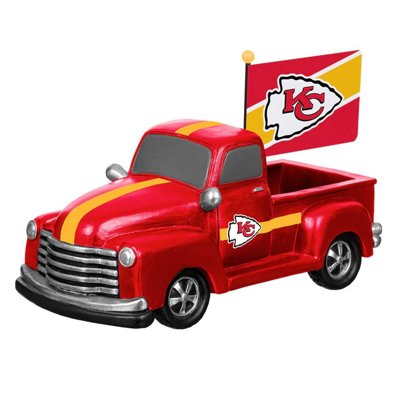 Camioneta Coleccionable Kansas City Chiefs Truck Statue Evergreen Verde