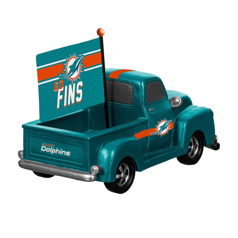 Camioneta Coleccionable Miami Dolphins Truck Statue Evergreen Verde