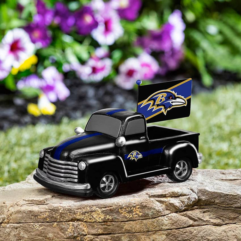 Camioneta Coleccionable Baltimore Ravens Truck Statue Evergreen Verde