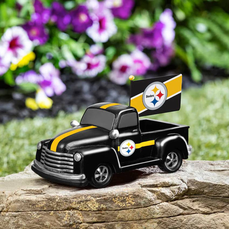 Camioneta Coleccionable Pittsburgh Steelers Truck Statue Evergreen Verde