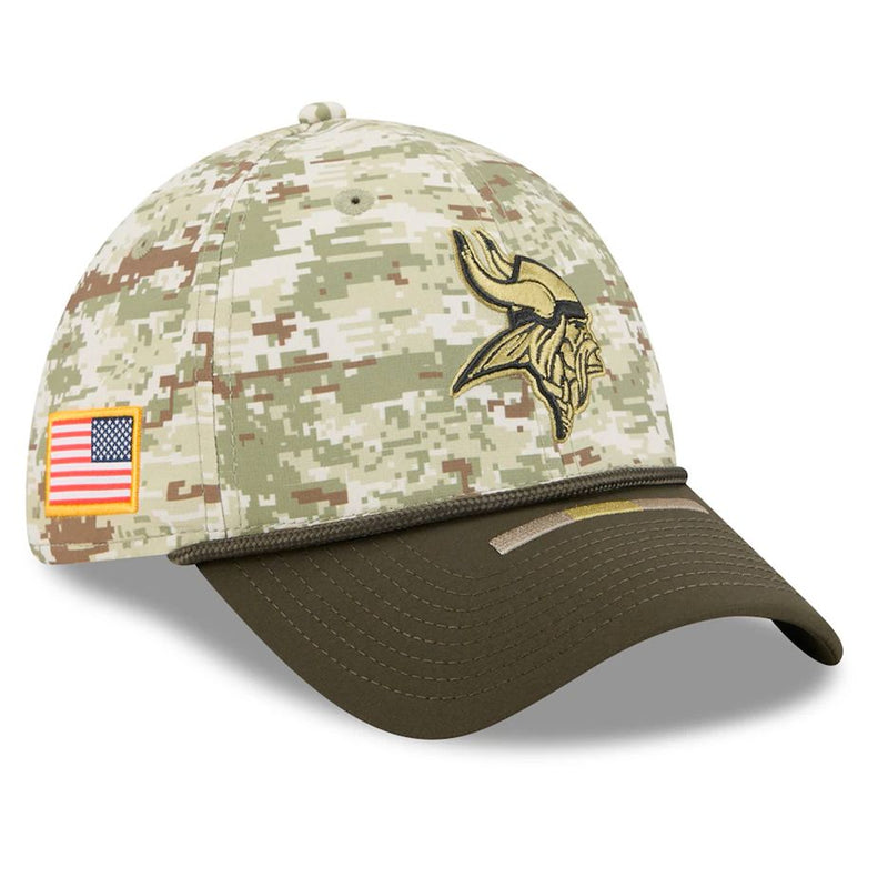 Gorra 39THIRTY Minnesota Vikings Salute to Service 2025 New Era Camuflaje