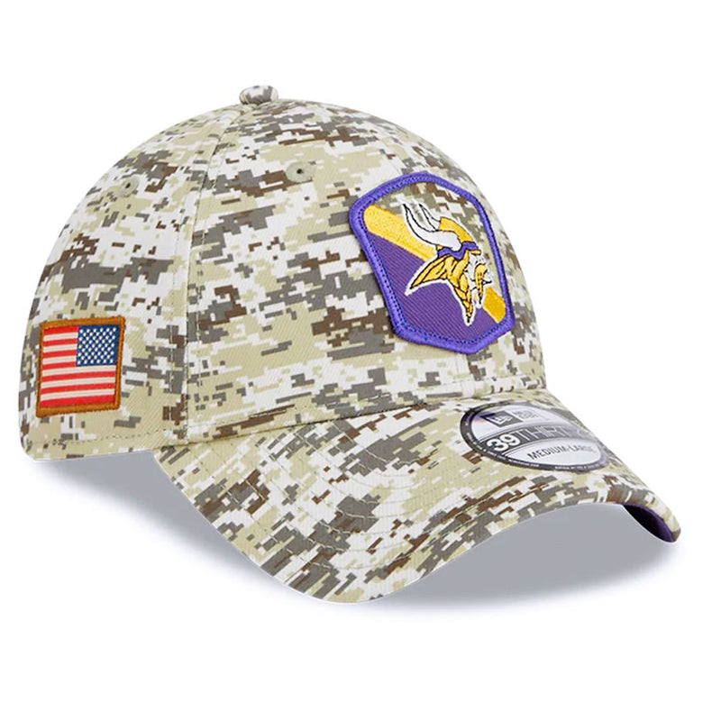 Gorra 39THIRTY Minnesota Vikings Salute to Service 2023 New Era Camuflaje