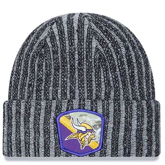 Gorro Beanie Minnesota Vikings Salute to Service 2023 New Era