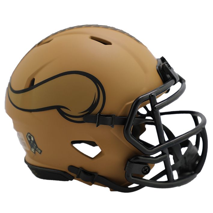 Minicasco Minnesota Vikings Speed Salute to Service 2023 Riddell