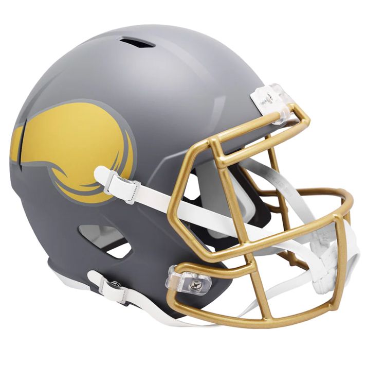 Casco Réplica Minnesota Vikings Speed Slate Riddell Gris Pizarra