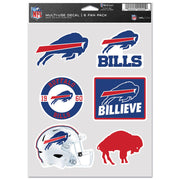 Calcomanía Buffalo Bills Fan Pack 6 WinCraft