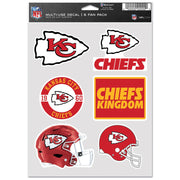 Calcomanía Kansas City Chiefs Fan Pack 6 WinCraft