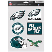 Calcomanía Philadelphia Eagles Fan Pack 6 WinCraft