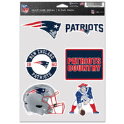 Calcomanía New England Patriots Fan Pack 6 WinCraft