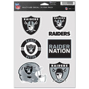 Calcomanía Las Vegas Raiders Fan Pack 6 WinCraft