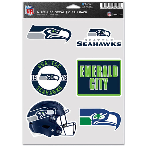 Calcomanía Seattle Seahawks Fan Pack 6 WinCraft