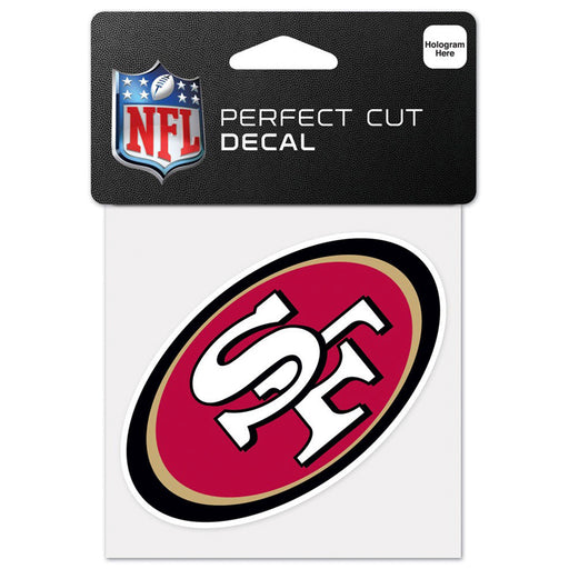 Calcomanía San Francisco 49ers Perfect Cut 4x4 WinCraft