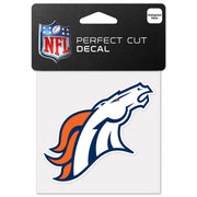 Calcomanía Denver Broncos Perfect Cut 4x4 WinCraft