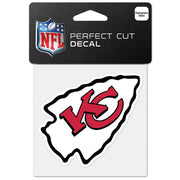 Calcomanía Kansas City Chiefs Perfect Cut 4x4 WinCraft