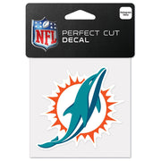 Calcomanía Miami Dolphins Perfect Cut 4x4 WinCraft