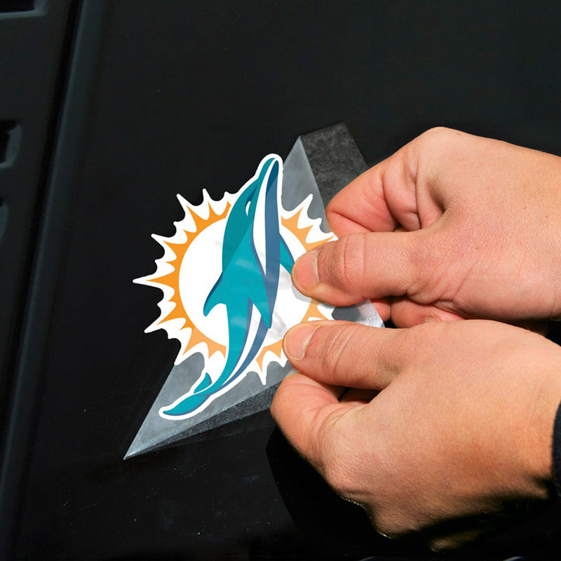 Calcomanía Miami Dolphins Perfect Cut 4x4 WinCraft