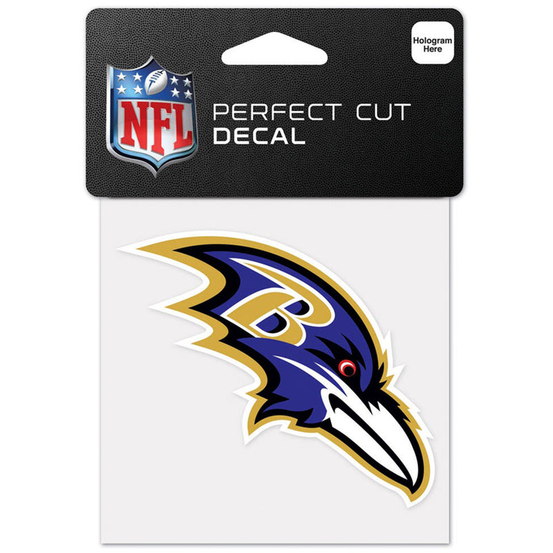 Calcomanía Baltimore Ravens Perfect Cut 4x4 WinCraft