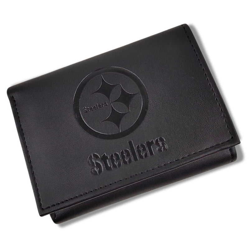 Cartera Pittsburgh Steelers Tri-Fold Evergreen Verde
